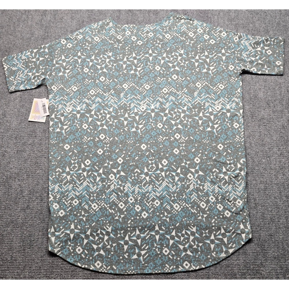 LulaRoe Irma Top Tunic Womens XL Geometric Print Round Neck Short Sleeve New - Picture 4 of 9